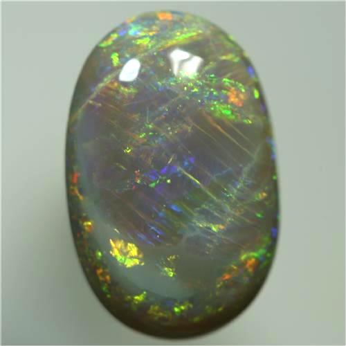 SOLID SEMI BLACK OPAL Orange, green and turquoise
